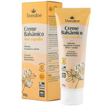 Imagem de Creme Balsâmico Natural Aloe Vera e Copaíba 50g Livealoe