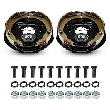 Imagem de SEHNSUCHT Travões elétricos de reboque, 1 par de conjunto de freio elétrico de 30,5 cm x 5 cm para eixo de 2,358 kg 2,720 kg e 3175 kg (conjunto 2: 1 esquerda + 1 direita)