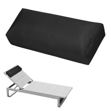 Imagem de Rasugarlary Travesseiro de encosto de cabeça para espreguiçadeira de piscina, travesseiros de piscina ao ar livre com faixa elástica para poltronas reclináveis e cadeiras de pátio de piscina