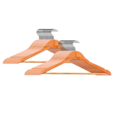 Imagem de Kit Conjunto 60 Cabides Madeira Native Cazza