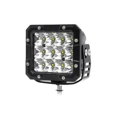 Imagem de CIADAZ Barra de luz LED, luz de trabalho de luz branca de 5 polegadas 100W 6000K 12000LM luz de nevoeiro à prova d'água para veículos off-road, caminhão, carro, ATV, SUV