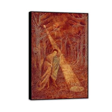 Imagem de Remedios Varo pinturas em tela música solar surrealismo arte de parede artistas famosos impressões de arte para decoração de parede sala de estar quarto escritório 90 x 60 cm (36 x 24 polegadas