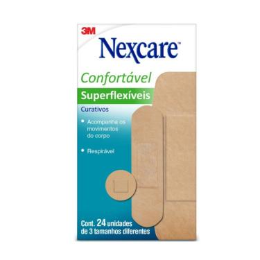 Imagem de Curativos Superflexíveis Nexcare Variados 24 unidades