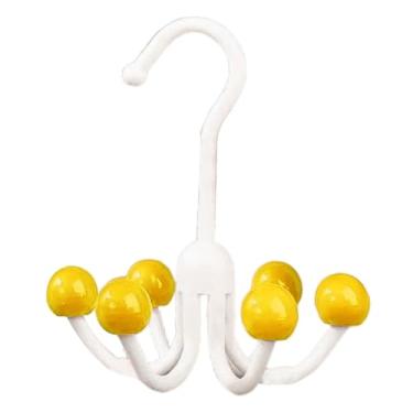 Imagem de Cabides Para Capuzes,Cabide Para Sutiãs Desportivos Com Seis Garras | Organizador Rotativo Para Chapéus Poupe Espaço De Organizador De Colete Para Sacos Rouparia -Roupa Residência