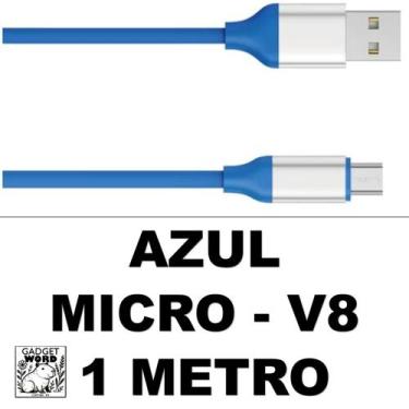 Imagem de Cabo 2 Metros Carregador Silicone 1 e 2 Metros Colorido Iphone V8 e Ty