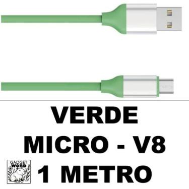 Imagem de Cabo 2 Metros Carregador Silicone 1 e 2 Metros Colorido Iphone V8 e Ty
