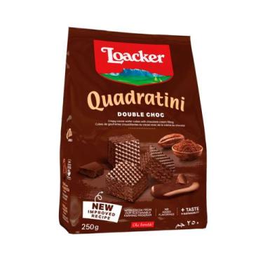 Imagem de Mini Wafer Quadratini Double Chocolate Loacker 125g