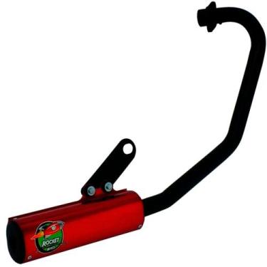 Imagem de Escapamento Curva + Ponteira Wacs Rocket YBR 125 Factor, Vermelho