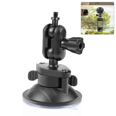 Imagem de PULUZ Suporte para câmera com ventosa com braço mágico de cabeça esférica, suporte universal de 360° para para-brisa, painel, ventosa a vácuo para Go Pro Hero 13/12, Osmo Action 5 Pro, Insta 360 X5/X4