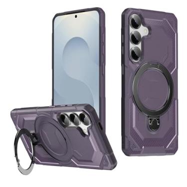 Imagem de Capa com suporte magnético para Samsung Galaxy S25 Ultra S24 S23 Plus S20 Fe S22 S21 A55 A35 A25 A16 A15 A14 A13 5g A06 4g (para Galaxy A35 5G/ROXO)