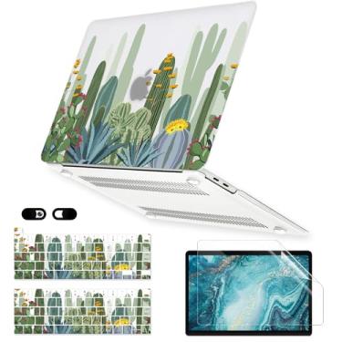 Imagem de iDonzon Capa para MacBook Pro de 13 polegadas M2 M1 A2338 A2289 A2251 A2159 A1989 A1706 A1708 versão 2023-2016, capa rígida fosca transparente, capa de teclado e protetor de tela para Mac Pro 13.3 com