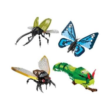 Imagem de Blocos De Construção De Modelo De Inseto Moc Para Crianças Fly Bee Cit