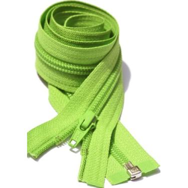 Imagem de Jaqueta de 76,2 cm com zíper YKK #5 bobina de nylon – cor de separação de peso médio 536 verde primavera (1 zíper/pacote)