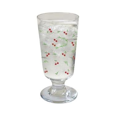 Imagem de ＫＬＫＣＭＳ Copo de Vidro para Sobremesa com Padrão de Frutas, Tigela para Lanches E Cereais