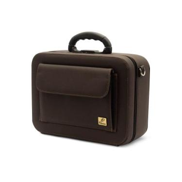 Imagem de Maleta Médica Profissional Luxo Marrom com Alça C136 Panton