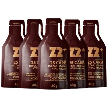 Imagem de Energy Gel Z2 | Z2+ | Edição Especial | Suplemento Alimentar de Carboidratos em Gel Líquido para Atletas de Alto Rendimento - Linha Gameday/LOAD UP - Box 05 Sachês 40g Cada (Box - 05 Saches | 25 Carb, Choco Mint)