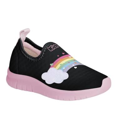 Imagem de Tenis Infantil Kidy Ultra Flex Preto Brilho Mais Brinquedo Surpresa Tamanho:26