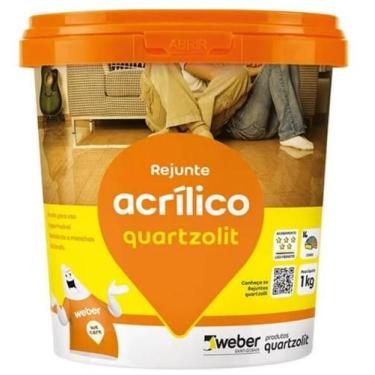 Imagem de Rejunte Acrilíco Flexível 1 Kg Quartzolit Cinza Outono