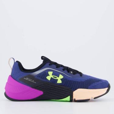 Imagem de Tênis Under Armour Tribase Reps 2 SE Marinho e Roxo, 34