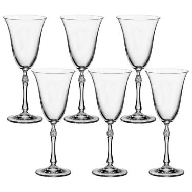 Imagem de Taça De Cristal Bohemia Para Vinho 350Ml Parus 6 Peças