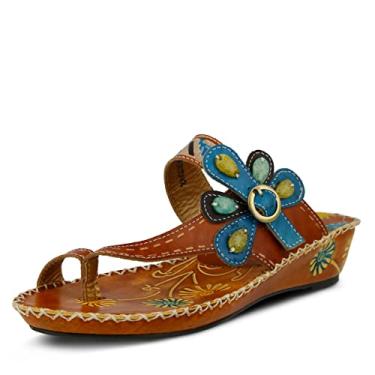 Imagem de Flexus by Spring Step Sandália feminina Emma Slide, Camel Multi, 7.5-8