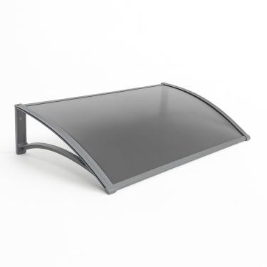 Imagem de Toldo Modular Policarbonato 1,00x0,50m - Portas e Janelas(Cinza com fumê)