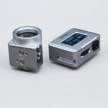 Imagem de Conjunto de medidor de luz e visor óptico da LightMate, medidor de luz para fotografia Area 2S, visor OV-X1 de 17 graus, caixa de metal, medidor de exposição de alta precisão, prata