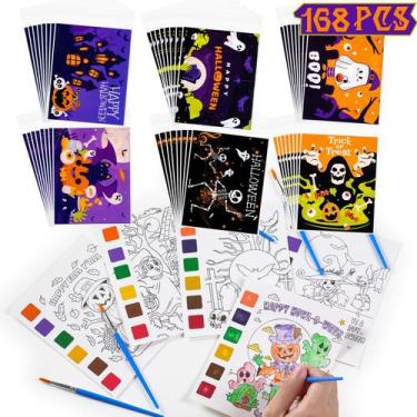 Imagem de Festa de Halloween favorece livros para colorir Sigilyer em aquarela
