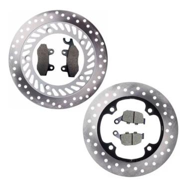 Imagem de Disco Freio Cb300 Dianteiro + Traseiro E Pastilhas Sem Abs - Geral