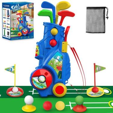 Imagem de Conjunto de golfe Letapapa Toddler com tacos, bolas de 3 a 6 anos azui