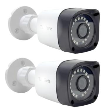 Imagem de Kit 2 Câmeras de Segurança Full HD 1080p 2MP Bullet 20 Metros Infravermelho Lente 2.8mm