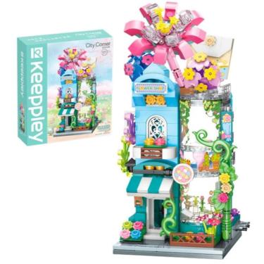 Imagem de Bloco de Montar Keepplay Floricultura City Corner 358 peças
