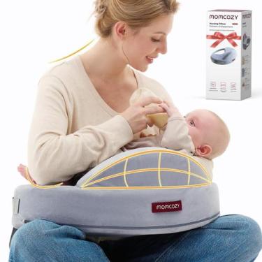 Imagem de Almofada de amamentação Momcozy Exclusive Memory Foam com cerca de seg