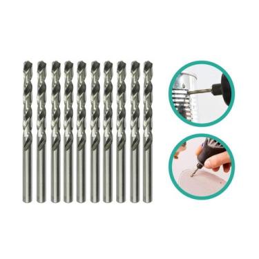 Imagem de Kit 10 Mini Brocas 3Mm Fina Para Micro Retífica E Furadeira - Htom