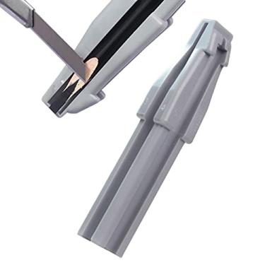 Imagem de Apontador de lápis de olho - Apontador de sobrancelha 4 em 1 com design de bico de pato - Ferramenta de modelagem de maquiagem para lápis de sobrancelha destacáveis à prova d'água