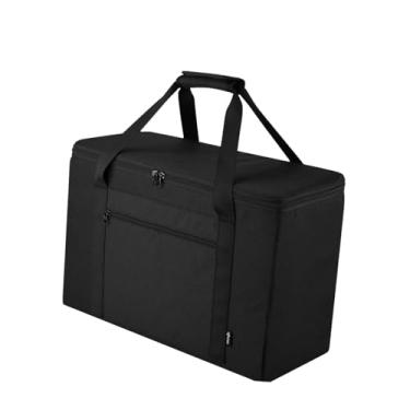 Imagem de IEUDNS Bolsa de armazenamento para empilhamento de blocos de madeira, abertura superior completa para brinquedos grandes, multifuncional com bolsos