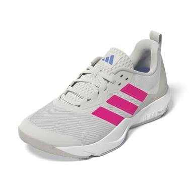 Imagem de adidas Tênis esportivo feminino Rapidmove 2, Branco giz/rosa choque/azul fusão, 41