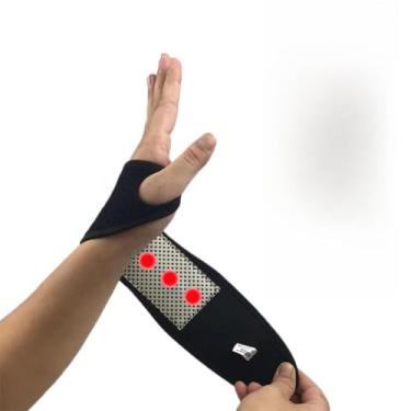 Imagem de Munhequeira Magnética, Imã, Turmalina, Pulso, Punho, Alivio de Dor, Articulaçao, Auto Aquecimento, Inflamação e Inchaço, Tenis, Squash Beach,