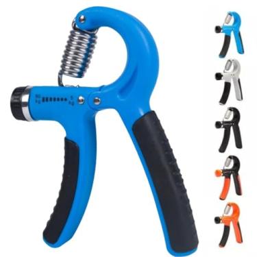 Imagem de Hand Grip Fortalecedor de Mãos e Antebraço Ajustável 10 a 60kg – Exercitador de Força, Punho, Dedos e Pegada – Ideal para Academia, Fisioterapia, Treino Funcional e Reabilitação (Azul)