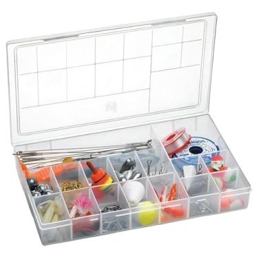Imagem de Caixa Organizadora Box com Divisórias Porta Parafusos Pesca Lembrancinhas Bijuteria Miçanga (11 DIVIÓRIAS)