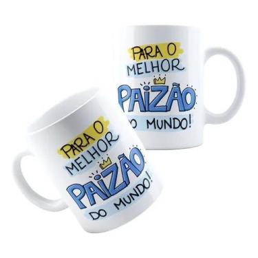 Imagem de Xícara Caneca Personalizada de Porcelana Cerâmica Dia dos Pais Melhor 
