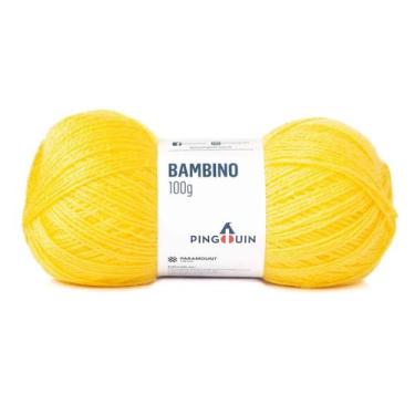 Imagem de Lã Bambino Pingouin 100gr 400Mts, Bambino - 1286 - Amarelo Plus