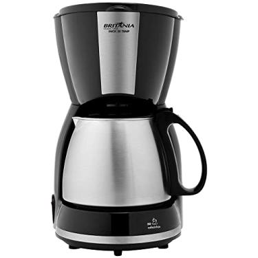 Imagem de Cafeteira Inox 30 Temp 110V 1,2L Preta 800W - Britânia