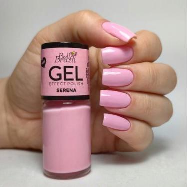Imagem de Esmalte Efeito Gel Serena Bella Brazil 9ml  Brilho e Longa Duração