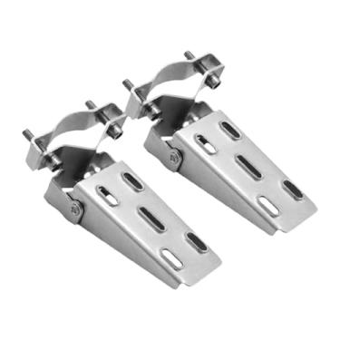 Imagem de Pegciuho 2 Pedais Traseiros para Bicicletas Elétricas, Antiderrapantes, Fáceis de Instalar, Apoios para Os Pés Traseiros para Bicicletas Elétricas, Prata