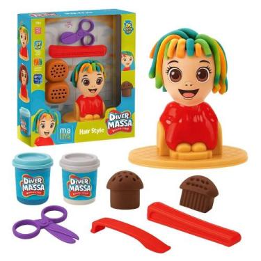 Imagem de Kit Massinha Hair Style 8353 Divertoys, Unica
