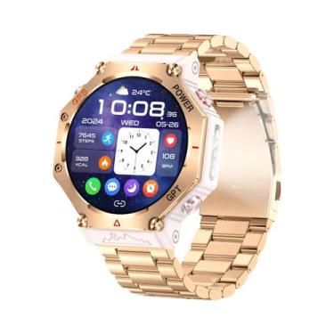 Imagem de Relógio Inteligente Militar Masculino Com GPS, Bússola, Lanterna, À Pr