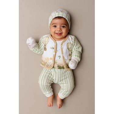 Imagem de Conjunto Pagão Inverno Plush Quente e Confortável Para o Bebê Jungle -