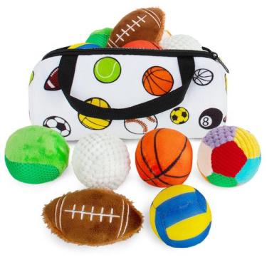Imagem de Bolas esportivas sensoriais Beetoy para bebês com chocalho e guinchos