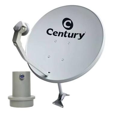 Imagem de Kit Antena Century Digital Parabólica 60cm Ku Lnbf Simples